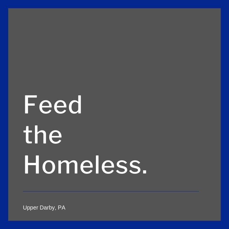 Sept. Feeding the Homeless