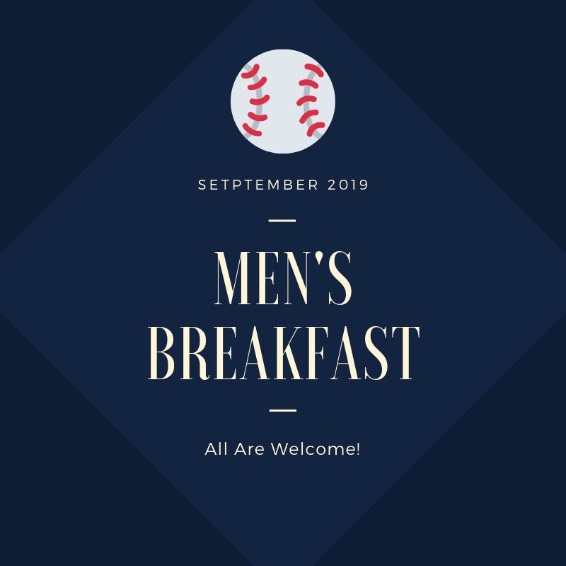 Sept. Men’s Breakfast