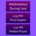 Midweek Lent Soup Supper and Evening Worship