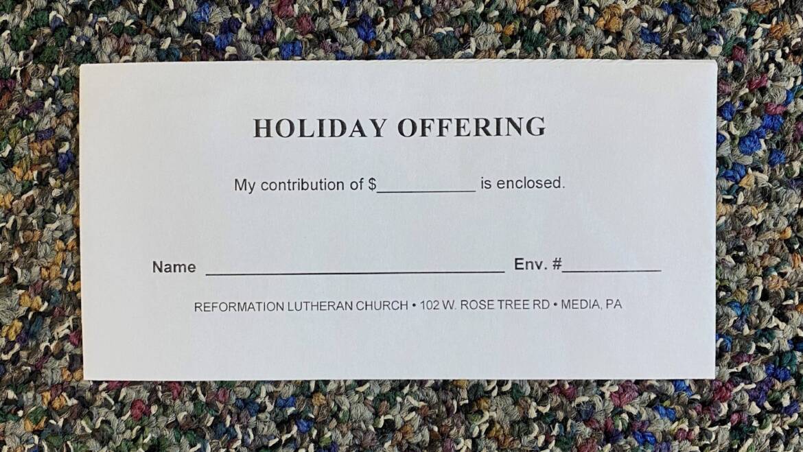 Holiday Offering Envelopes