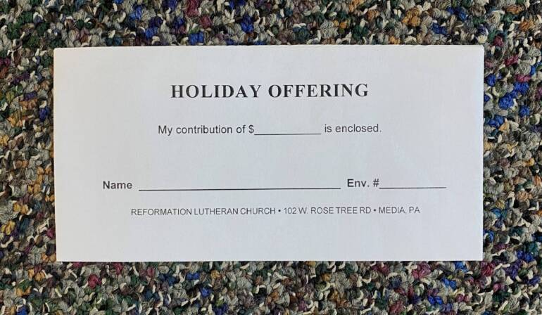 Holiday Offering Envelopes